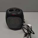 Amazon Basics Ceramic Space Heater, Portable Indoor Heating Solution, With Overheat and Tip-Over Protection, Thermostat, Non-Oscillating, 1500W, 7.52"D x 6.34"W x 9.45"H, Black