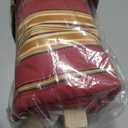 SUNCREAT Double Hammock Quilted Fabric Swing with Spreader Bar, Detachable Pillow, 55 x79 Large Hammock, Red Stripes