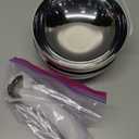 2 Pack 304 Stainless Steel Pasta Bowls, 47oz Double Walled Insulated Soup Salad Bowls Unbreakable, 8.7" Large Cereal/Ramen/Udon/Noodle/Pho Bowl Plates with 2 Spoons & Forks, Dishwasher Safe