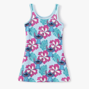 Disney Stitch Toddler Girl Tank Dress Summer Beach Holiday Sleeveless A-Line Sundress 2-13 Years,