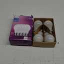 Philips LED 60W A19 4-Pack Ultra Definition Daylight (5000K) 800 Lumen (8W = 60W) Dimmable Frosted Flicker-Free Light Bulbs