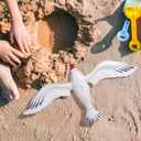 UPKOCH 6pcs Inflatable Seagull Decoration - Large Flying Bird Beach Pool Balloon, Summer Blow Up Sea Float Toys Ornaments for Birthday,Baby Shower, Luau, Hawaiian Party