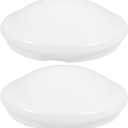 2 Pcs Flush Mount Ceiling Light Shade Covers 8.07In Round Mushroom Lampshade Replacement for Pendant Lights Bathroom Bedroom Fixtures