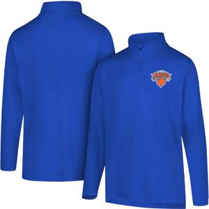 Ultra Game Mens NBA Official Quarter Zip Long Sleeve Pullover T-Shirt (M)