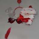 4 PCS Valentines Day Outfit Costume Accessories - Angel Wings | Heart Headband | Heart Sunglasses | Thigh High Stockings