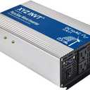 2000W Pure Sine Wave Inverter DC 24V to AC 110V 120V, 4000W Peak Power Inverter with 4 AC Outlets and LED Display for Car, Truck, Solar, Home Off Grid Over 90% Efficiency