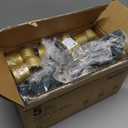 Moonflor Strawberry Jumbo C9 Christmas Lights Outdoor - 2 Pack Total 17FT 10 LED Jumbo C9 Christmas Pathway Lights Outdoor, Christma Decoration for Outside Lawn, Red & Warm White