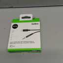 Belkin AV10172bt03-BLK 3.5mm Audio Cable With Lightning Connector, Black, Smartphone