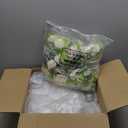 XunYee 10 Set Mason Jar Table Centerpiece with Flower Mason Jar Flower Centerpiece Vases Decor for Engagement Party Bridal Shower Centerpieces Wedding Reception Table Decor(Rose)