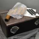 Dog Ramp for Couch and Bed, Dog Stairs for Small Dogs and Cats, Foldable Pet Steps for Medium Senior Dogs and Puppy, Split Ottoman Design Pet Ramp (Brown)