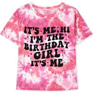 Birthday Girls Shirts for Kids 1-12 Year (Pink)