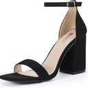 IDIFU IN3 Chunky Block Heels Wedding Party Dress Heeled Sandals US Women's 8