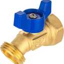 EFIELD 1/4-Turn Outdoor Spigot, Sillcock Hose Bibb Valve 3/4" Female NPT Inlet 3/4" Male GHT Threaded Garden Hose Outlet/Connector,(SILLCOCK042)