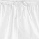 Mens Swimsuit Trunks 7" Quick Dry Swim Shorts with Compression Liner and Zipper Pockets (White, XL)
