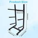 Steel Skateboard Rack Floor Stand, 3-Layer Skateboard Holder,Snowboard Storage Rack, Skateboard Holder Floor for Deck,Longboard,Snowboard, Standard Skateboards, Mini Cruiser Skateboard