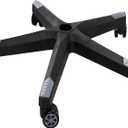 Frassie 28 Inch Heavy Duty Nylon Gaming Office Chair Base Replacement Part with 5 Casters (Grey)