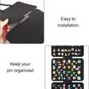 2 PCS Hanging Enamel Pin Display with 5 Loose-Leaf Board Pieces Removable Pins Board Panels at Least 210 Pins Pin Display Board for Brooch Necklaces Rings Women Girls