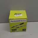 Permanent Markers Bulk, 120 Pack Fine Tip Black Permanent Markers, Waterproof Markers, Premium Smear Proof Pens, Quick Drying, Office Supplies for School, Office, Home