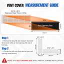 Fancat 30"W x 8"H Return Air Grille [Duct Opening Size], Steel HVAC Return Air Vent Cover for Wall & Ceiling, White Powder-Coated Rust-Resistant AC Cold Air Return, Outer Dimensions 31.75"W x 9.75"H