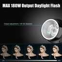 Godox Professional Studio Flash Kit for Photography, Strobe Lights Softbox Lighting Kit, 2x180W 5600K Compact Monolights with Flash Trigger, Softbox, Light Stands