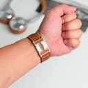 Magnetic Leather Band Compatible with Compatible with Samsung Galaxy Watch 8 40mm/44mm/Classic 46mm 2025,Magnetic Replacement Strap for Galaxy Watch 8 Women Men ((Epsom) Brown band+Silver Buckle)