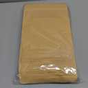 FireKylin 100 Pcs Brown Paper Bags with Window, 7.1" x 10.2" Stand Up Pouches Bags, Zipper Food Storage Bags for Packaging Products, Reusable, Sealable