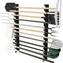 Garage Tool Organizer Wall Mount, Shed Yard Tool Organizer for Garage, Horizontal Organization Tool Racks for Walls, Shovels and Rakes, 3FT