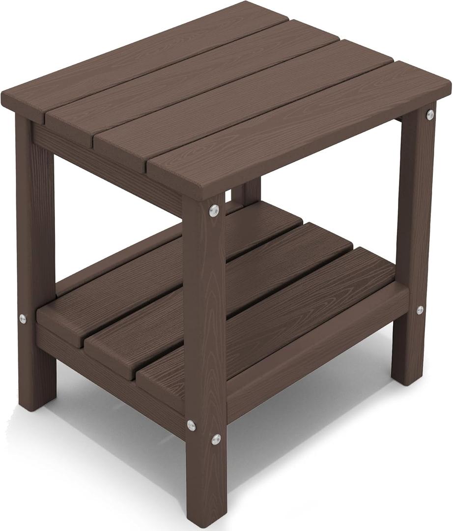 KINGYES Double Side Table, Adirondack End Table- Coffee