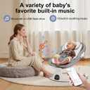 Baby Swing 3 in 1 Multifunctional Infant Rocker, Portable with Remote Control, 5-Point Seat Belt, 5 Auto Rocking, 3 Speed Timer, Electric with Music (0-12 Months) (Grey)