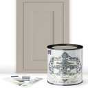 ALL-IN-ONE Paint, Durable cabinet and furniture paint. Built in primer and top coat, no sanding needed. Includes our 30 featured color card - Oyster, Quart (32 Fl Oz (Pack of 1))