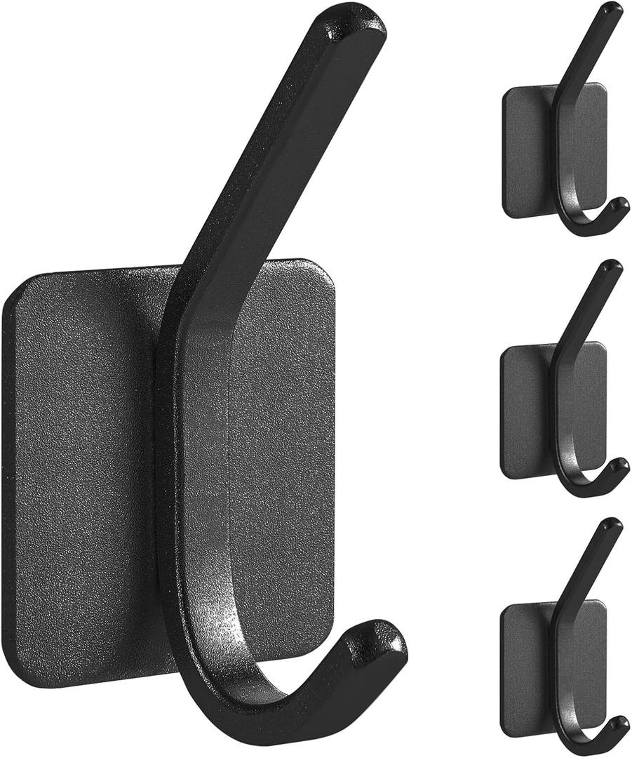Paoli Heavy Duty Self Adhesive Hooks - Sturdy self Adhesive Hooks for Home, School and Office Easy to fit and Remove,with a Maximum Load Capacity of 30lb (4 PC)