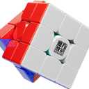 Moyu RS3M V5 SE Ball Core UV Coated 3x3 SpeedCube, 3x3 Puzzle Stickerless RS3M V5 MagLev Master Cube (MagLev+Ball Core Magic Clothes) Gift for Speed Cuber