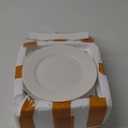 Hushee 12 Pack 7 Inch White Dessert Plates/salad Dishes Set, Melamine Small Dinner Plates Round Serving Dishes for Snacks, Bread, Fruit, Cake and Salad, Home Restaurant Supplies