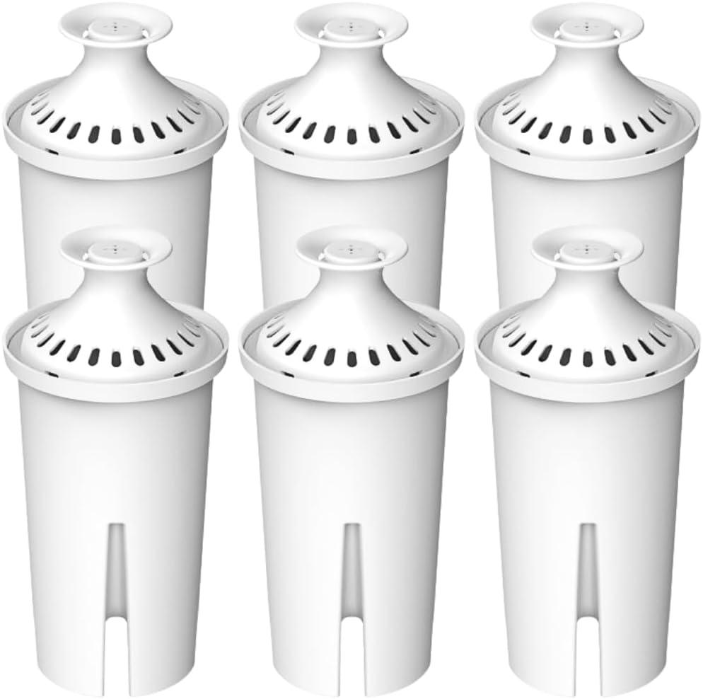 Water Filter Replacement for Brita Pitchers & Dispensers, Classic OB03, Mavea 107007, 35557 & More, NSF Certified Water Pitcher Filter, 1 Year Supply, Fits Brita & Mavea, 6 Count