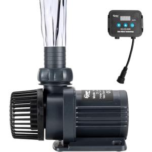 Hygger 1720GPH Quiet Submersible and External 24V Water Pump, with Controller (30%-100% Settings), Powerful Return Pump for Fish Tanks, Aquariums, Ponds, Fountains, Sump, Hydroponics (55W, 14.8ft)