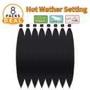 Pre Stretched Braiding Hair 8 Packs 48 Inch Natural Black Color Long Professional Hair for Braiding Twist Braids Itch Free Hot Water Setting Yaki Straight Synthetic Hair Extensions (#1B)