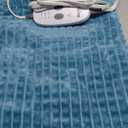 Bedsure Back Heating Pad for Neck and Shoulders, Weighted Heated Pad with Vibration, FSA Eligible Items, Birthday Gifts for Women Men Mom Men, Auto Shut Off, 5lbs 12" x 24", Teal