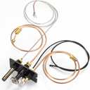 BlueStars 10002264 Natural Gas 3 Way Pilot Assembly Kits - Compatible with HHT Majestic Monessen Temco Vermont Castings Fireplaces - SRV10002264 LP NG 3 Way Pilot with Thermocouple