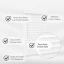 Lotus & Windoware Cordless, 2 Inch Faux Wood Blind, 39" Wide x 60" Long, Window Blinds, Blinds & Shades, Blinds for Indoor Windows, Smooth, Bright White - 39" x 60",Bright White