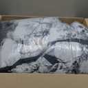 WONGS BEDDING King Comforter Set 7 Pieces, Black and White Botanical Comforter Bed in a Bag King, Soft Breathable Farmhouse French Toile Bedding Set with Comforter, Sheets, Pillowcases and Shams