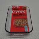 Pyrex Basics 3 Quart Oblong Glass Baking Dish, Clear 9 x 13 inch - Set of 1 - Original Genuine Pyrex - Made in the USA