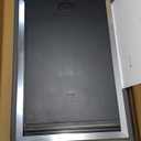 [MAVRICPOWER] Steel Medium Dog Door for Door, Doggie Door with Two Sliding Panels for Extreme Weather,Never Rust Pet Door for Small Dog and Large Cat Up to 40 lbs (Gray)