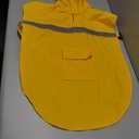 NACOCO Large Dog Raincoat Adjustable Pet Water Proof Clothes Lightweight Rain Jacket Poncho Hoodies with Strip Reflective (XL, Yellow)