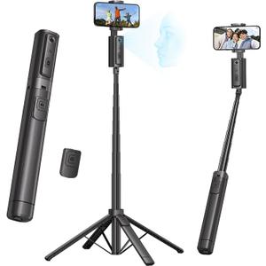 Fuloview Auto Face Tracking Tripod,67'' Phone Tripod for iPhone,360° Rotation Follows Your Movement, Bluetooth Remote, Phone Holder for Vlog, Live Streaming, Video Call, Content Creators.
