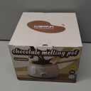 Chocolate Melting Pot Candy Melts Melter with 2 Insert Pots and Spatula, 4 Cups Capacity Warmer Machine, Ideal Dipping Tool Kitchen Supplies for Making Cake Pop Covered Strawberries Fondue