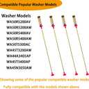 DC68-03172B-03 DC68-03172C DC68-03172D-00 Washer Suspension Rods for Samsung WA50R5400AV/US WA50R5400AW/US WA50R5200AW/US WA50R5200AV/US WA50T5300AC/US WA45N3050AW/A4 WA45T3400AW/A4