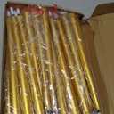 Macarrie 24 Packs Flameless Taper Candles Battery Operated Fake 11 Inch Long Candlelight LED Flameless Candlesticks Flickering Tapered for Spring Summer Wedding(Gold)