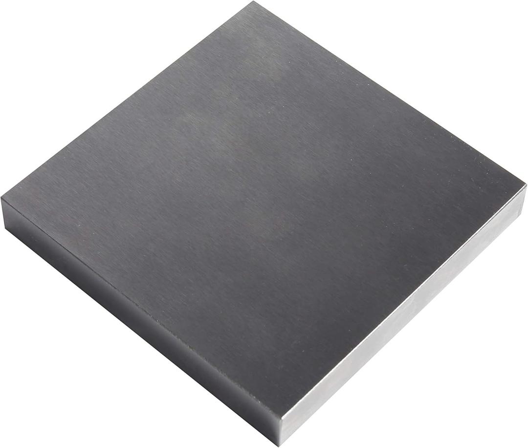 HimaPro Steel Bench Block 4"x4" Flat Anvil Jewelers Tool Metal Bench Block for Jewelry and Stamping (4"x4"x1/2")