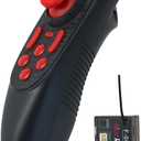 HOTRC DS-650 6CH 2.4G Radio System Transmitter Color Screen Remote Controller F-06A Receiver PWM for RC Boat Model DS600 Upgrade (w/ 1receiver)