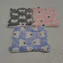 Jetec 3 Pcs Bunny Guinea Pig Beds Soft Bunny Mats Warm Guinea Pig Mat Small Animal Winter Bed Pads Fleece Sleeping Pads for Indoor Rabbit Hamster Squirrel Hedgehog Chinchilla Ferret(Bear)